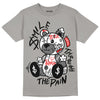 Grey Sneakers DopeSkill Grey T-shirt Smile Through The Pain Graphic Streetwear