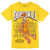 Jordan 6 “Yellow Ochre” DopeSkill Yellow T-shirt Thunder Dunk Graphic Streetwear