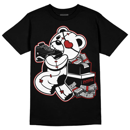 Jordan 14 "Black/White" DopeSkill T-Shirt Bear Steals Sneaker Graphic Streetwear - Black 