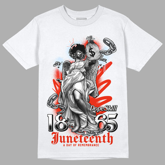 Jordan 6 Retro Toro Bravo DopeSkill T-Shirt Juneteenth Graphic Streetwear - White