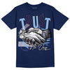 Jordan 5 SE “Georgetown” DopeSkill Midnight Navy T-Shirt Trust No One Graphic Streetwear