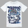 Jordan 3 "Midnight Navy" DopeSkill T-Shirt Trippin Graphic Streetwear - White