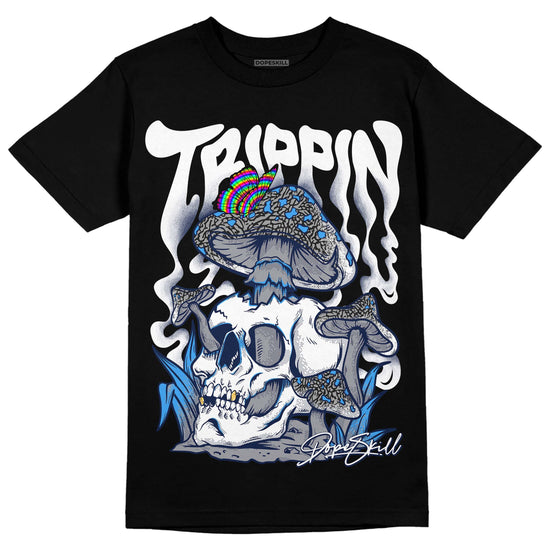 Jordan 3 "Midnight Navy" DopeSkill T-Shirt Trippin Graphic Streetwear - Black