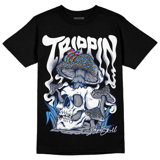 Jordan 3 "Midnight Navy" DopeSkill T-Shirt Trippin Graphic Streetwear - Black