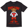 Jordan 6 Retro Toro Bravo DopeSkill T-Shirt Fake Love Graphic Streetwear - Black