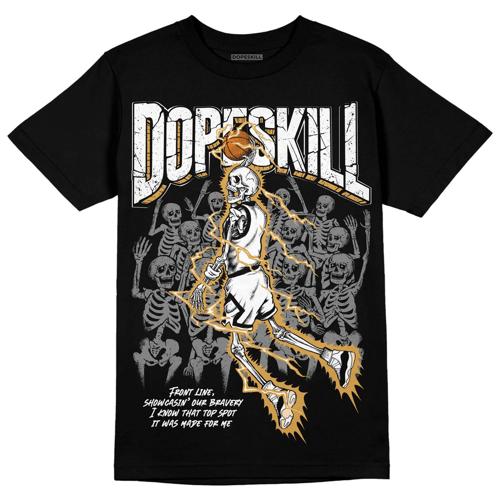 Jordan 11 "Gratitude" DopeSkill T-Shirt Thunder Dunk Graphic Streetwear  - Black 