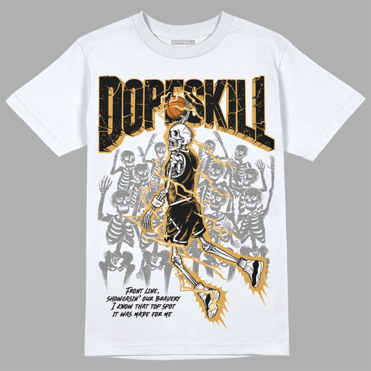 Jordan 11 "Gratitude" DopeSkill T-Shirt Thunder Dunk Graphic Streetwear - White 
