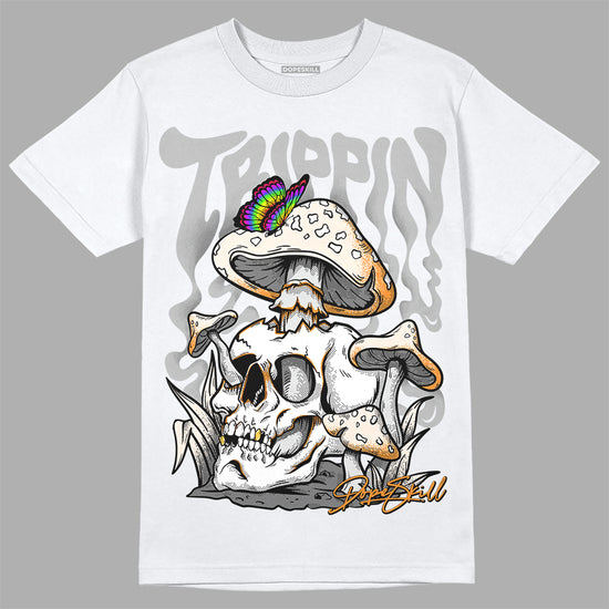 Dunk Low Cool Grey DopeSkill T-Shirt Trippin Graphic Streetwear - White 