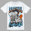 Dunk Low Futura University Blue DopeSkill T-Shirt Sorry I've Been Trappin Graphic Streetwear - White