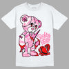 Dunk Low LX Pink Foam DopeSkill T-Shirt Broken Heart Graphic Streetwear - White