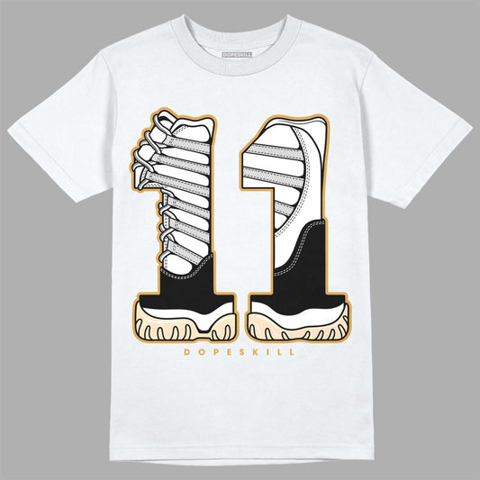 Jordan 11 "Gratitude" DopeSkill T-Shirt No.11 Graphic Streetwear - White 