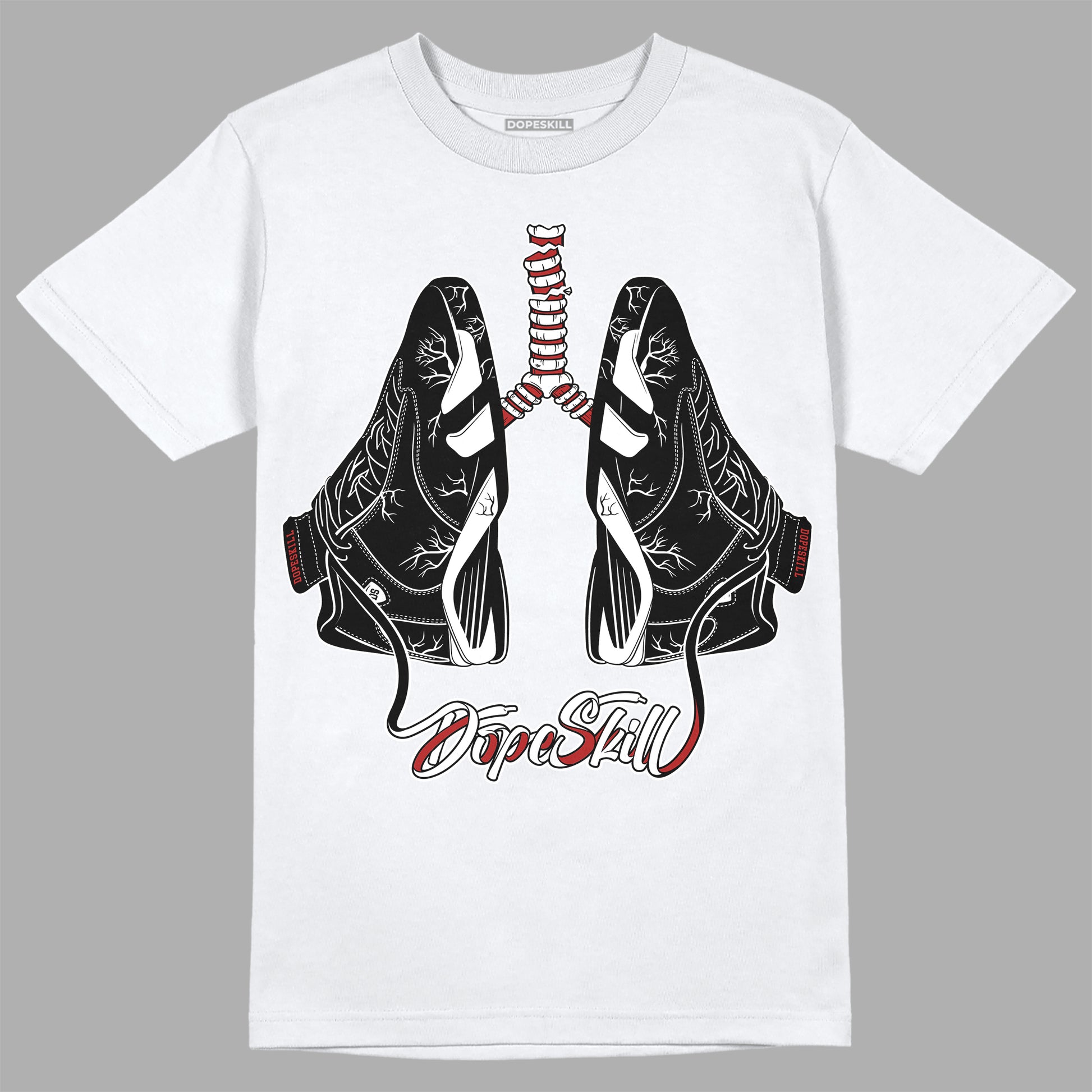 Jordan 14 "Black/White" DopeSkill T-Shirt Breathe Graphic Streetwear - White 