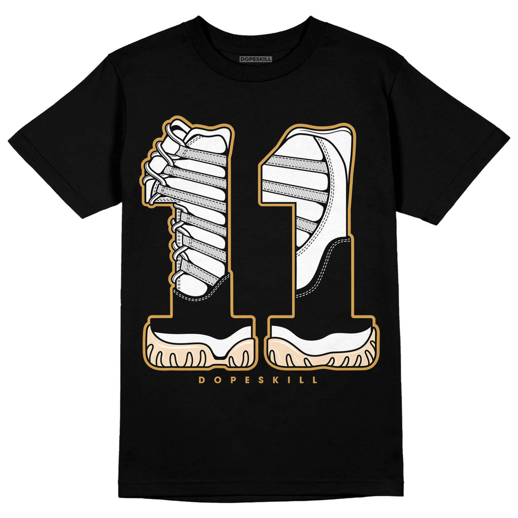 Jordan 11 "Gratitude" DopeSkill T-Shirt No.11 Graphic Streetwear - Black 