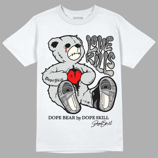 Jordan 3 “Off Noir” DopeSkill T-Shirt Love Kills Graphic Streetwear - White