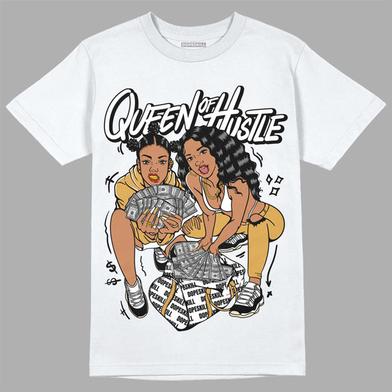 Jordan 11 "Gratitude" DopeSkill T-Shirt Queen Of Hustle Graphic Streetwear - White 