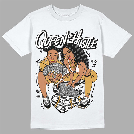 Jordan 11 "Gratitude" DopeSkill T-Shirt Queen Of Hustle Graphic Streetwear - White 