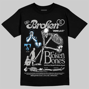 Jordan 10 OG “Steel” DopeSkill T-Shirt Broken Bones Graphic Streetwear - Black