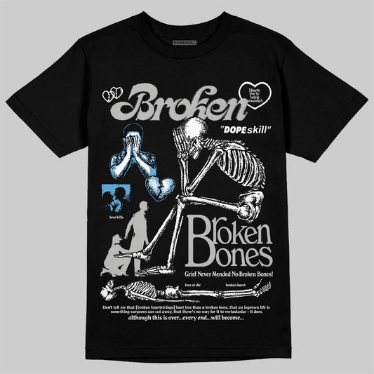 Jordan 10 OG “Steel” DopeSkill T-Shirt Broken Bones Graphic Streetwear - Black