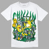 Jordan 5 “Lucky Green” DopeSkill T-Shirt Chillin Graphic Streetwear - White