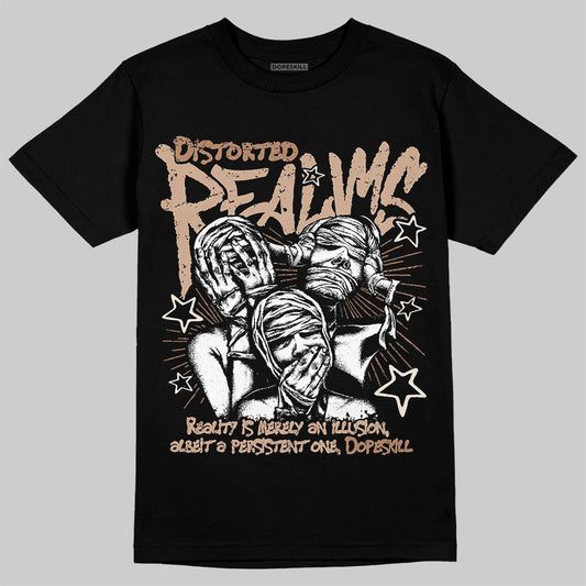 Jordan 4 Retro Cozy Girl DopeSkill T-Shirt Distorted Realms Graphic Streetwear - Black