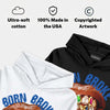 “True Blue” 3s DopeSkill Hoodie Sweatshirt Born Broke Die Rich Graphic