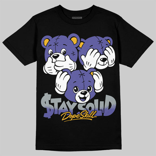 Jordan 4 Lakers DopeSkill T-Shirt Stay Solid Graphic Streetwear - Black