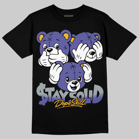 Jordan 4 Lakers DopeSkill T-Shirt Stay Solid Graphic Streetwear - Black