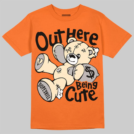Jordan 3 Orange Citrus DopeSkill T-Shirt Out Here Being Cute Graphic Streetwear - Orange