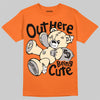 Jordan 3 Orange Citrus DopeSkill T-Shirt Out Here Being Cute Graphic Streetwear - Orange