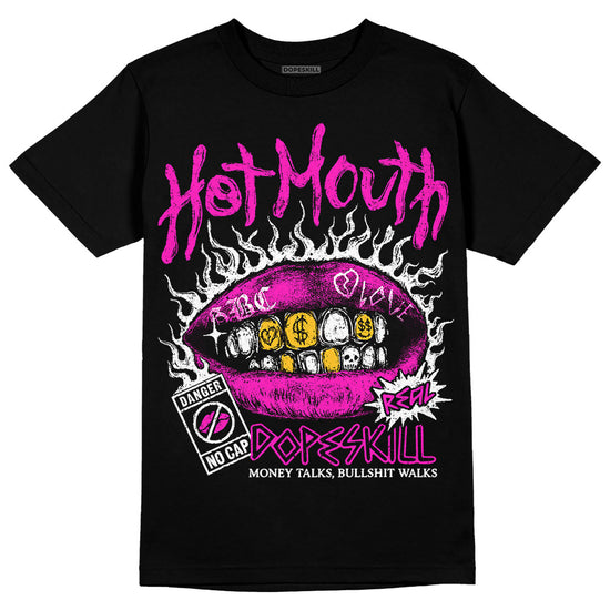 Dunk Low GS “Active Fuchsia” DopeSkill T-Shirt Hot Mouth Graphic Streetwear - Black