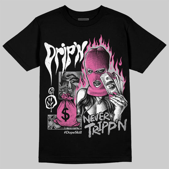 Asics Gel-Kayano 14 ‘Cream Sweet Pink’ DopeSkill T-Shirt Drip'n Never Tripp'n Graphic Streetwear - Black
