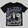 Jordan 5 Grapes Oversize Print 'No Money No Lust' DopeSkill Graphic T-shirt Streetwear - black