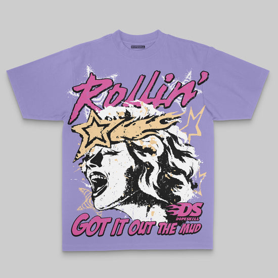 Got It Out The Mud Oversize Print DopeSkill T-shirt Streetwear - Violet
