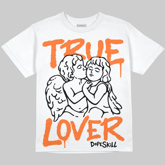 Orange, Black and White Sneakers DopeSkill Oversize Print T-Shirt True Lover Graphic Streetwear