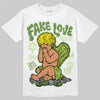 SB Dunk Low Chlorophyll DopeSkill T-Shirt New Fake Love Graphic Streetwear - White