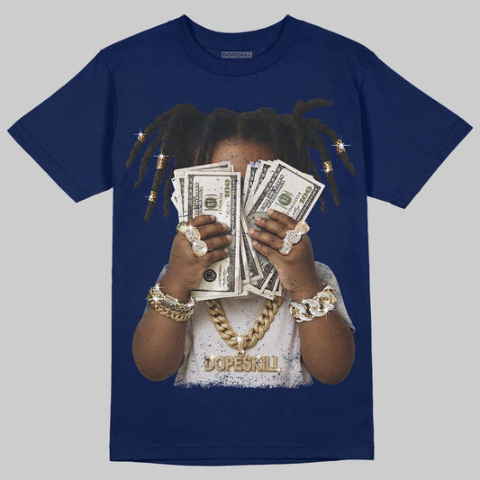 Jordan 11 “Rare Air” DopeSkill T-Shirt Rich Youth Graphic Streetwear - Navy