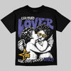 Jordan 4 Retro Lakers DopeSkill T-Shirt Real Ones Choose Loyalty Graphic Streetwear - Black