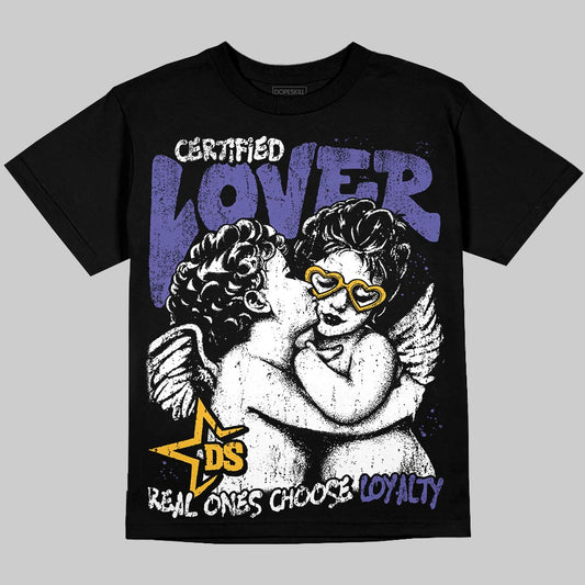 Jordan 4 Retro Lakers DopeSkill T-Shirt Real Ones Choose Loyalty Graphic Streetwear - Black