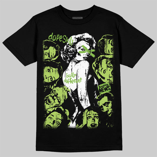 Air Max 95 Big Bubble Neon Yellow DopeSkill T-Shirt Built Different Graphic Streetwear - black