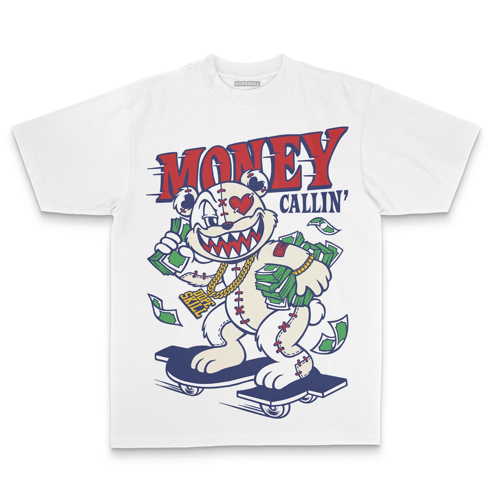 Jordan 11 “Rare Air” DopeSkill T-Shirt Money Callin' Graphic Streetwear  White