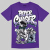 Jordan 5 OG “Grape” DopeSkill T-Shirt Paper Chaser Boy Graphic Streetwear - Purple