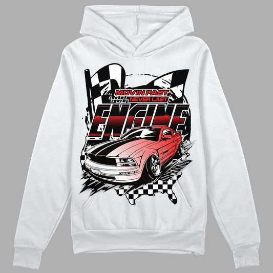 Jordan Spizike Low Bred DopeSkill Hoodie Sweatshirt ENGINE Tshirt Graphic Streetwear - White 