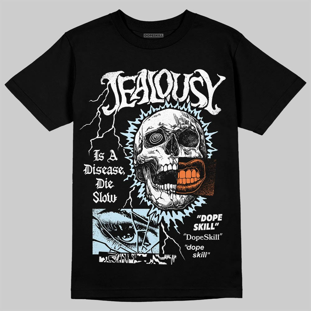Jordan 1 Retro High Virgil Abloh Archive Alaska DopeSkill T-Shirt Jealousy Graphic Streetwear - Black