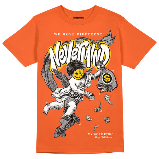 Jordan 3 Georgia Peach DopeSkill Orange T-shirt Nevermind Graphic Streetwear