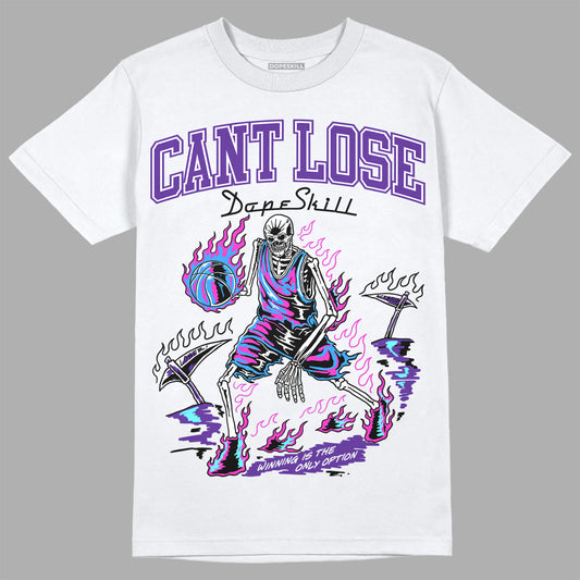 PURPLE Sneakers DopeSkill T-Shirt Cant Lose Graphic Streetwear - White