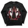 Jordan 1 Retro Low "Black Toe" DopeSkill Long Sleeve T-Shirt Breathe Graphic Streetwear - Black