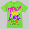 Neon Green Sneakers DopeSkill T-Shirt They Not Like Us Graphic Streetwear - Lime