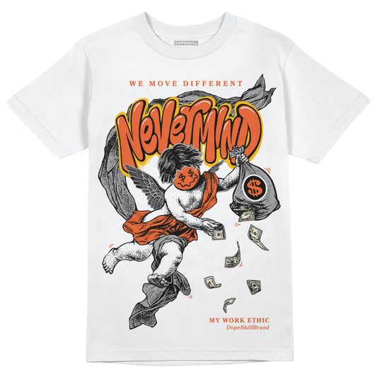 Jordan 3 Georgia Peach DopeSkill T-Shirt Nevermind Graphic Streetwear - White