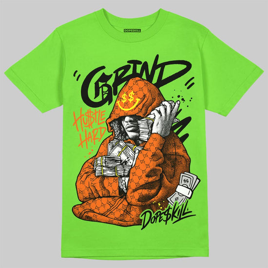 Neon Green Sneakers DopeSkill T-Shirt Grind Pray Graphic Streetwear - Lime