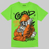 Neon Green Sneakers DopeSkill T-Shirt Grind Pray Graphic Streetwear - Lime
